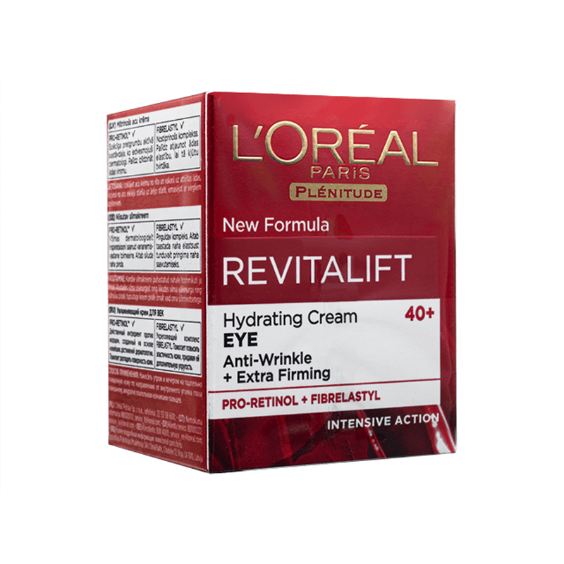 [ロレアル] リバイタリフト・ハイドレーティングクリーム・アイ 15ml 3箱 / [L'OREAL] Paris Revitalift Hydrating Cream Eye 15ml 3 boxes