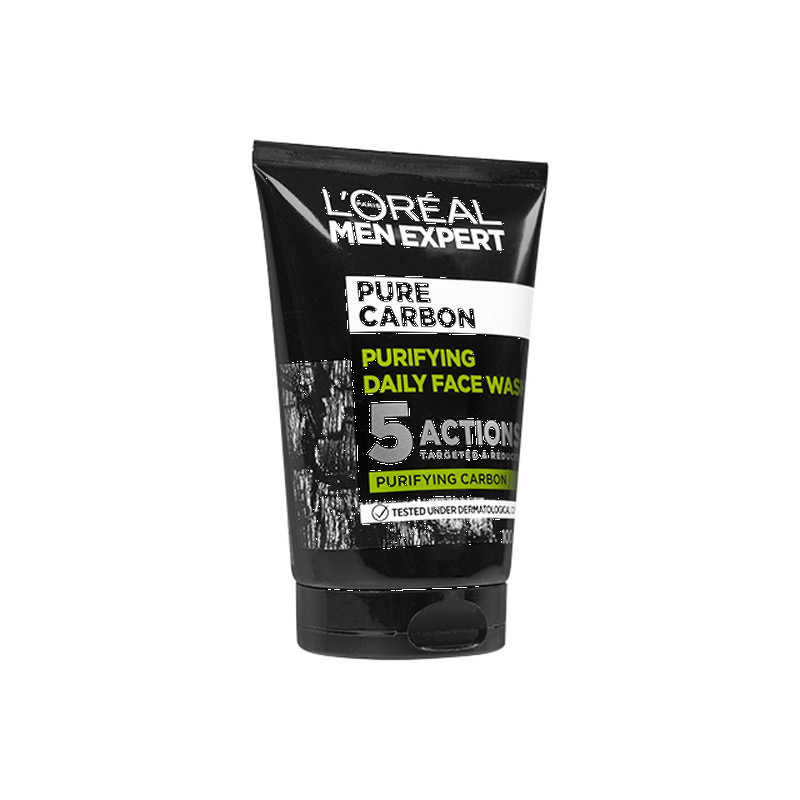 [L'OREAL] メンエキスパートピュアカーボンピュリファイングデイリーフェイスウォッシュ 2本 / [L'OREAL] Men Expert Pure Carbon Purifying Daily Face Wash 2 tubes