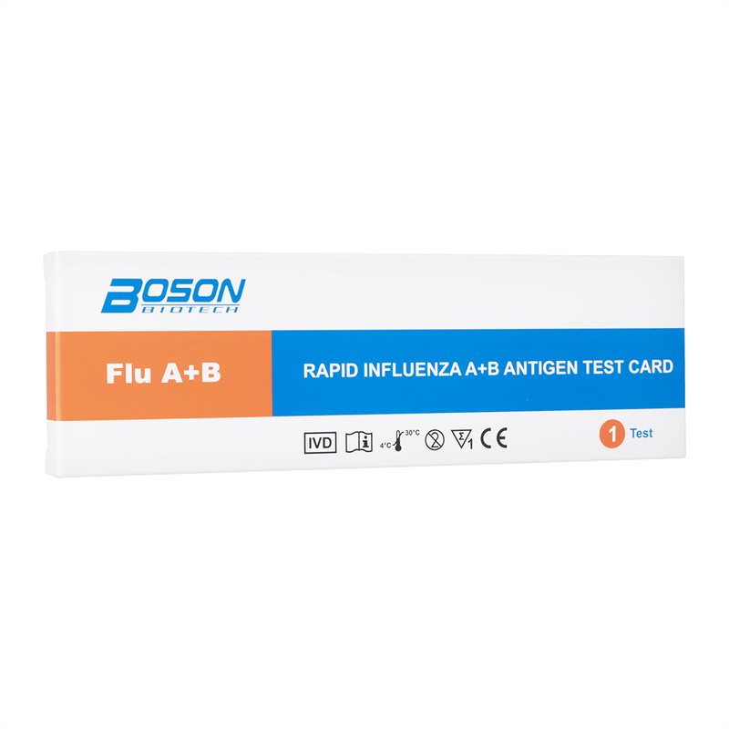 [BosonBiotech] ラピッドインフルエンザA+Bアンチジェンテストカード 1箱 / [BosonBiotech] Rapid Influenza A+B Antigen Test Card 1 box