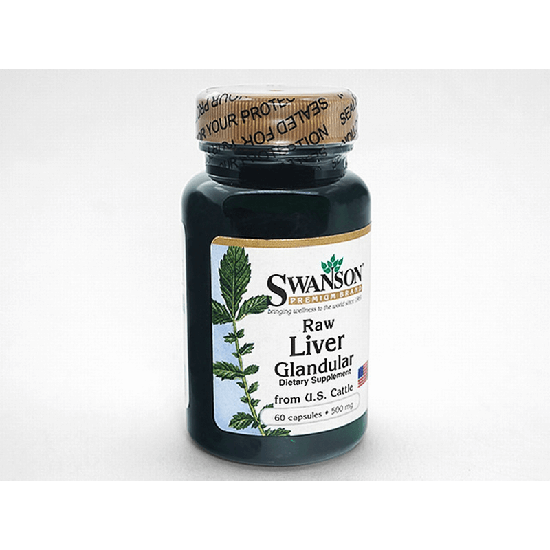 [Swanson] ローリバーグランデュラー 500mg 1本 / [Swanson] Raw Liver Glandular 500mg 1 bottle