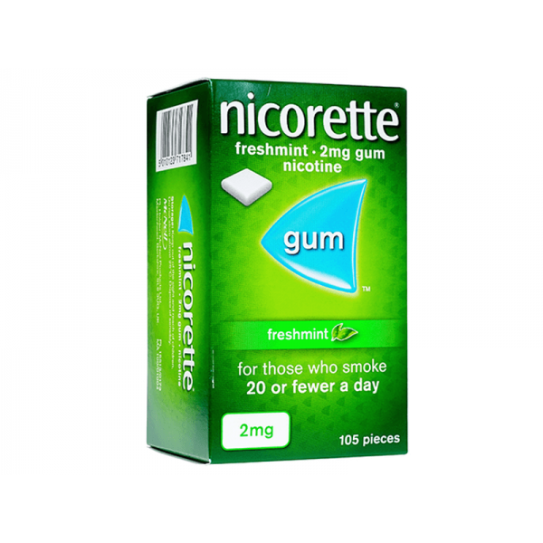 ニコレットガム 2mg (ミント) 1箱 / Nicorette Gum 2mg Fresh Mint 1 box
