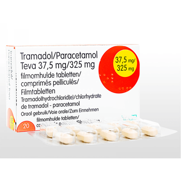 トラマドール/パラセタモールテバ 37.5mg/325mg 1箱 / Tramadol / Paracetamol Teva 37.5mg/325mg 1 box