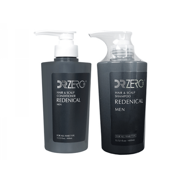 [ドクターゼロ] リデニカル・ヘア&スカルプシャンプー+コンディショナー(男性用) 1セット / [DR.Zero] Redenical Hair & Scalp Shampoo + Conditioner Men Set 1 set