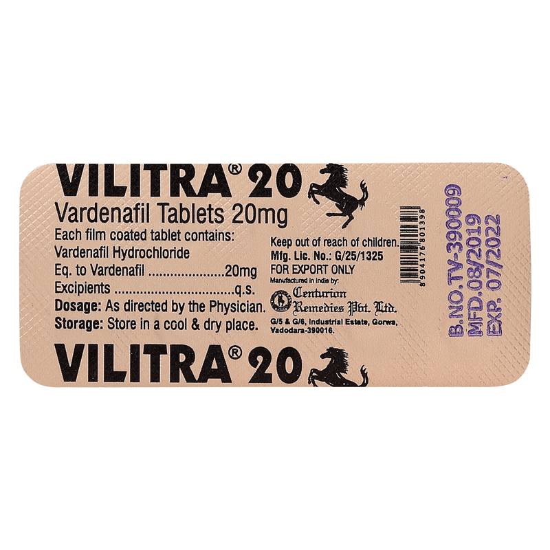 ビリトラ 20mg / Vilitra 20mg