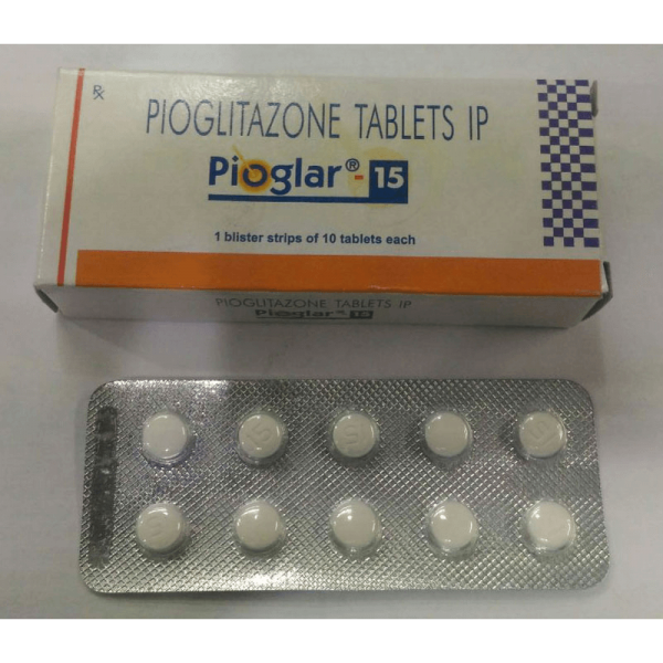 ピオグラー 15mg 20錠 / Pioglar 15mg 20 tablets
