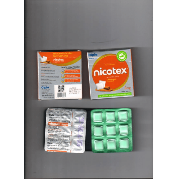 ニコテックスガム(シナモン味) 2mg 1箱 / Nicotex Gum(Cinamon) 2mg 1 box