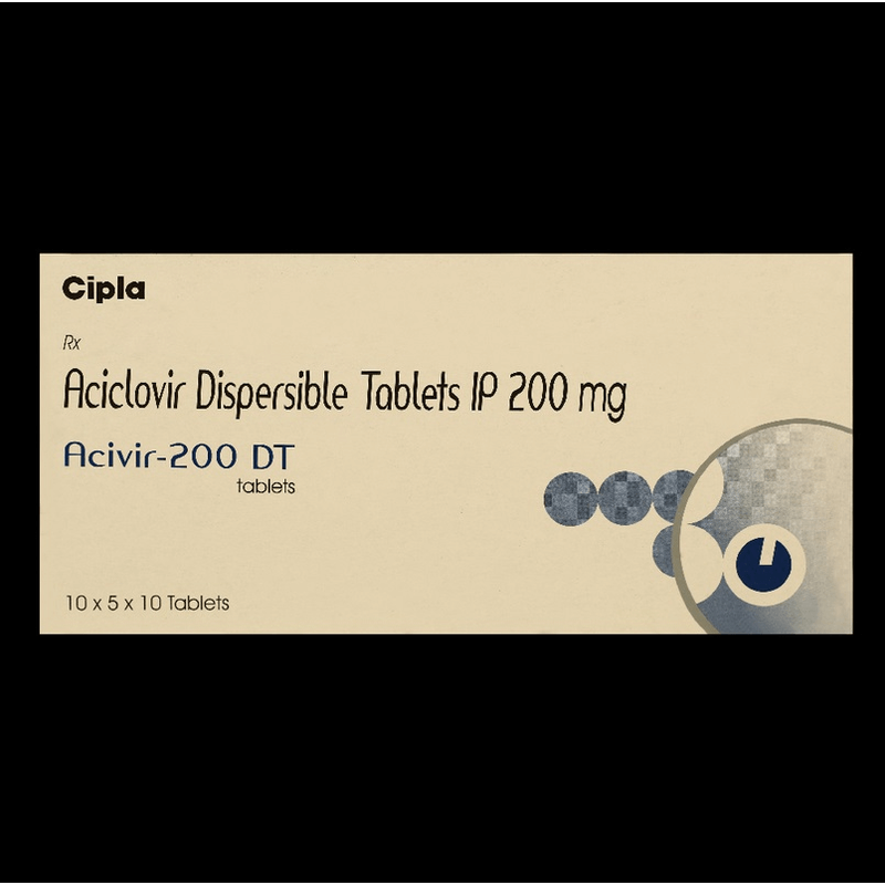アシビル200DT 10錠 / Acivir-200DT 10 tablets